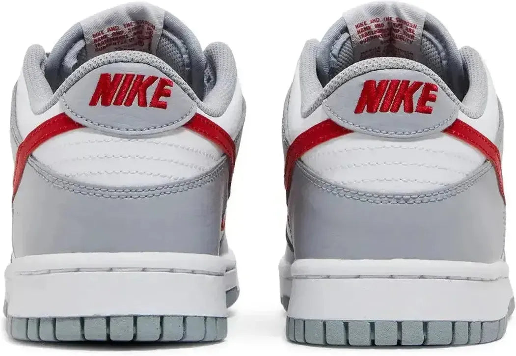 Nike Dunk Low White Wolf Grey University Red (GS)