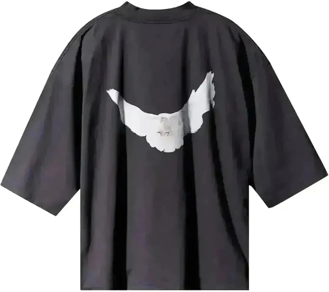 Yeezy Gap Balenciaga Dove 3/4 Sleeve Tee Black
