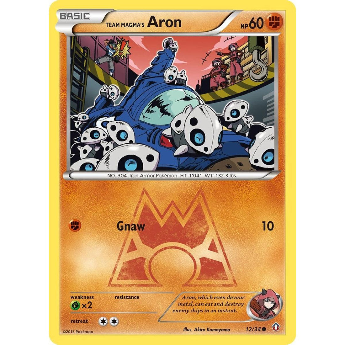 Team Magma's Aron