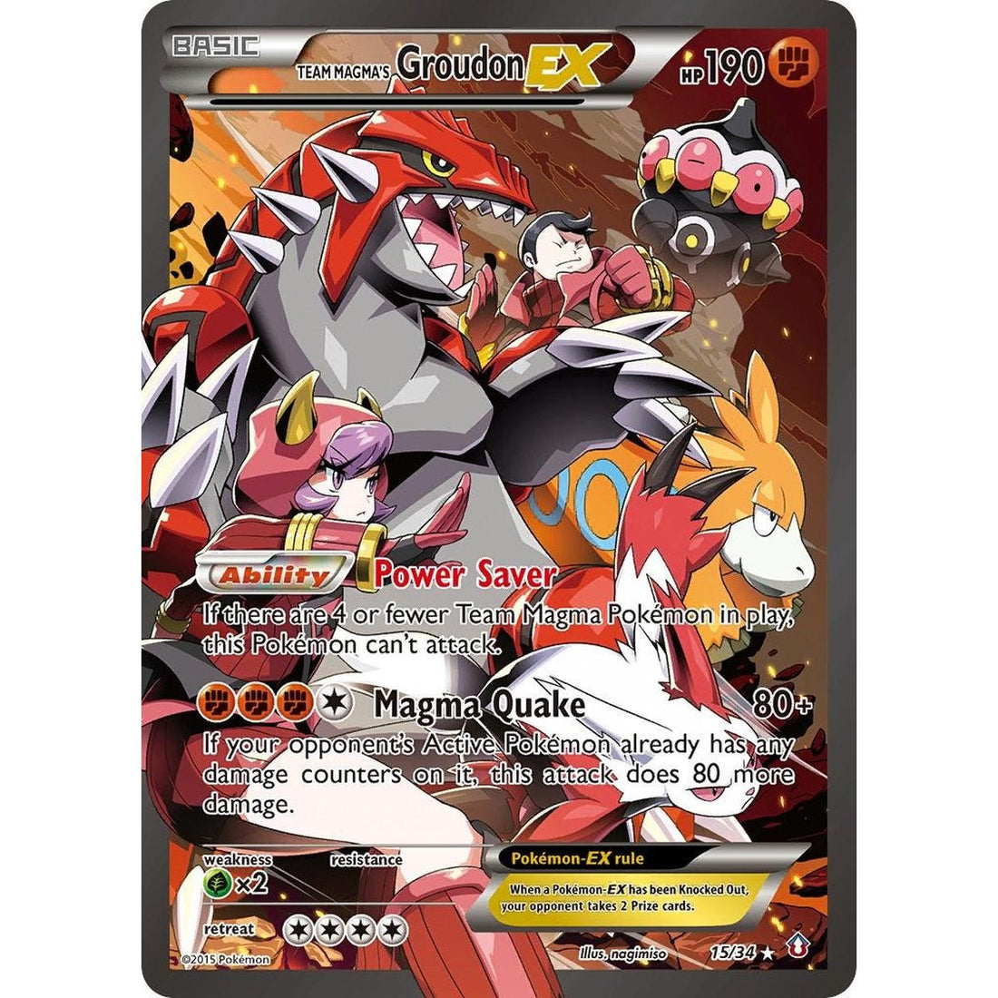 Team Magma's Groudon EX