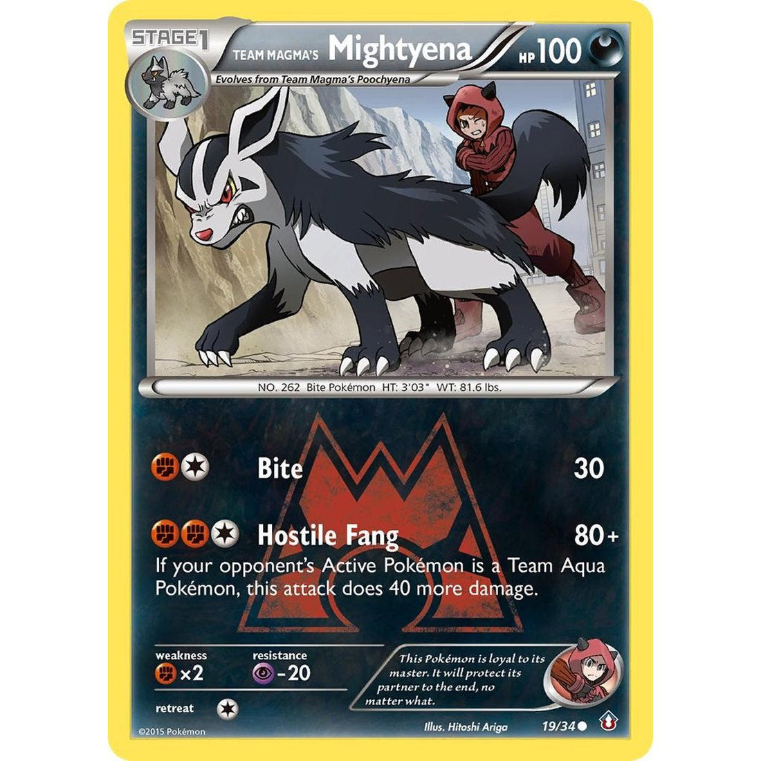 Team Magma's Mightyena
