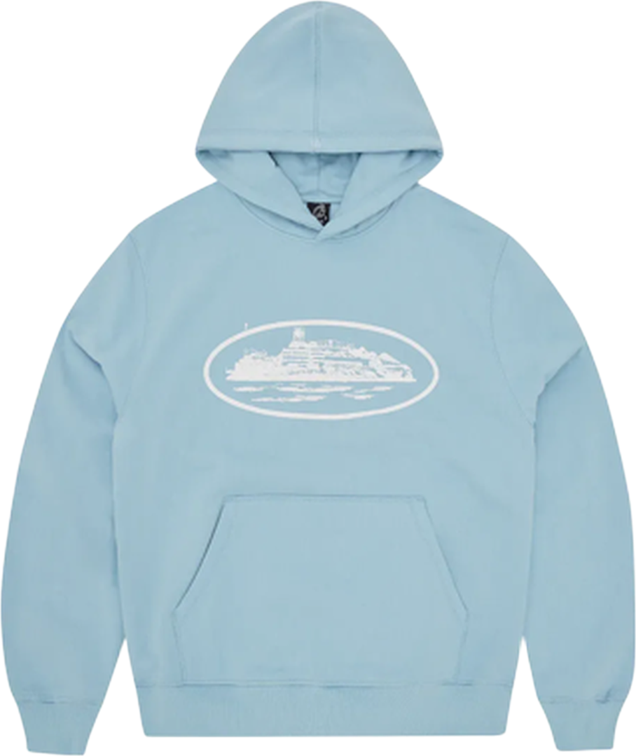 CORTEIZ ALCATRAZ HOODIE BABY BLUE
