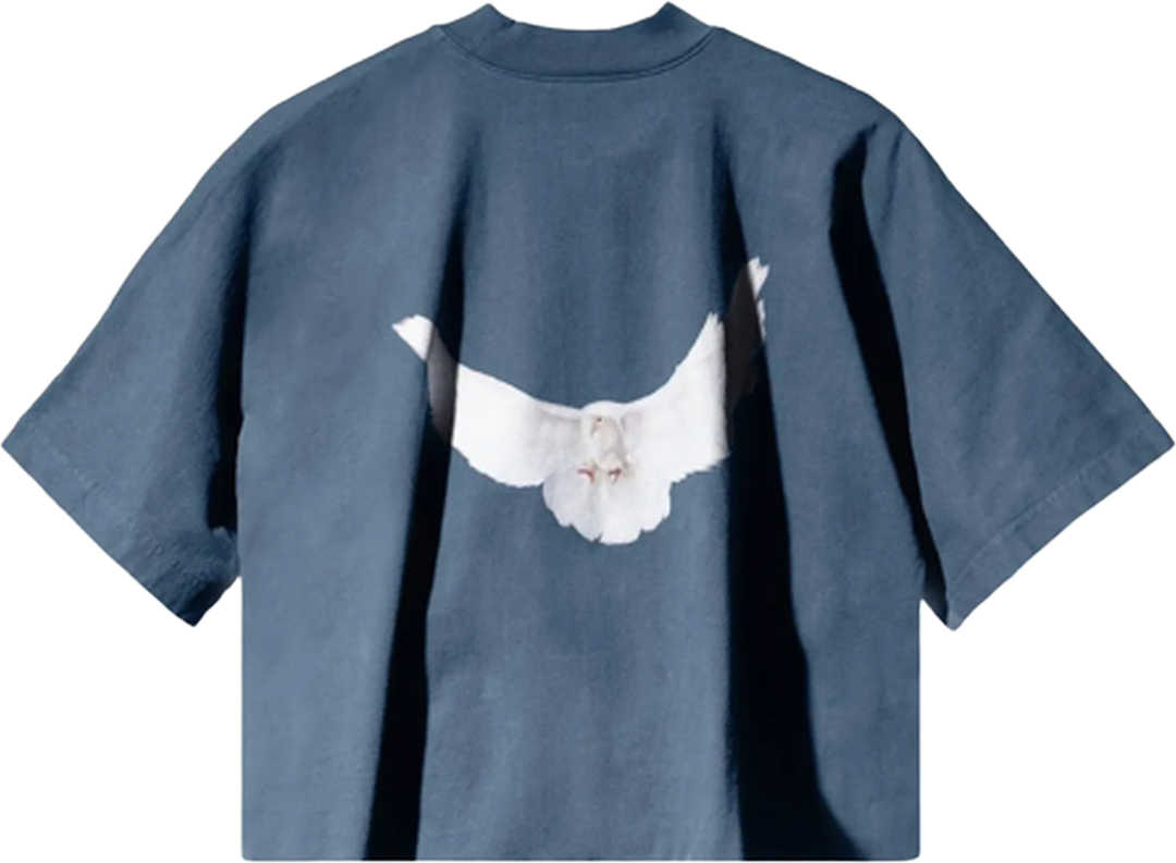 Yeezy Gap Balenciaga Dove No Seam Tee Dark Blue
