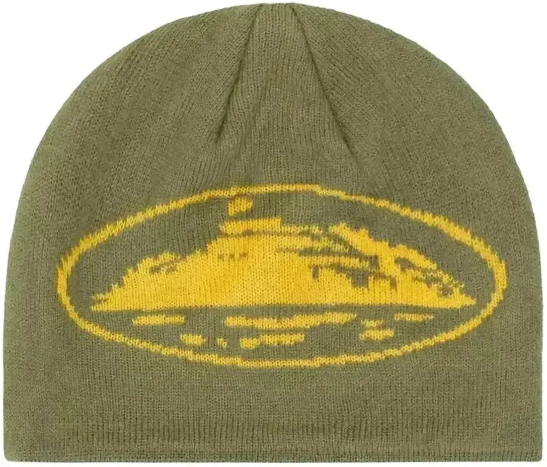 Corteiz Alcatraz Skully Khaki Green