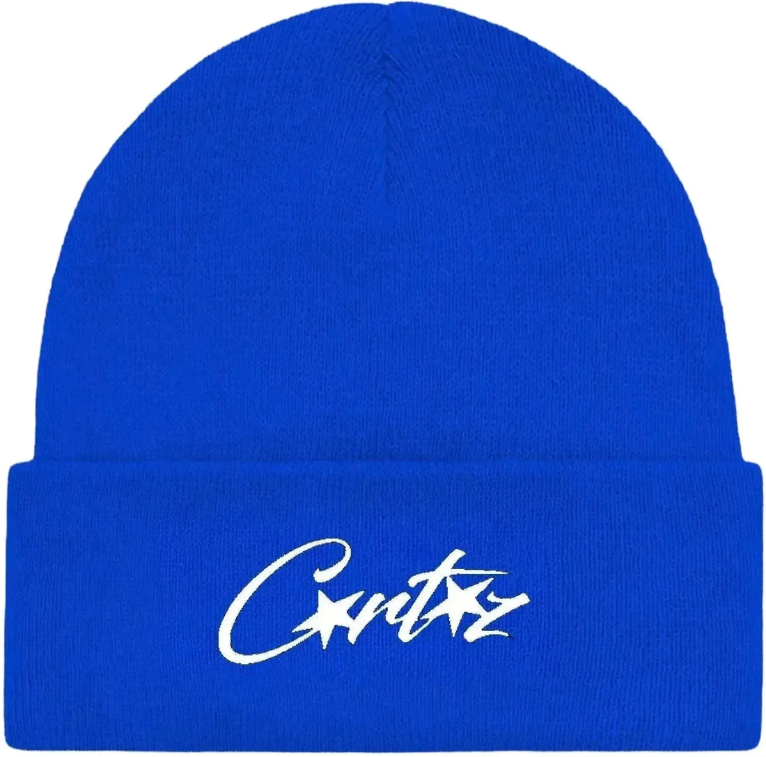 Corteiz Allstarz Folded Beanie Royal Blue