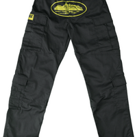 Corteiz Cargo Pants Black & Yellow
