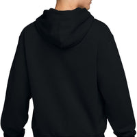 NIKE SB JUMPER HOOD FLEECE ZIP ESSENTIAL LOGO BLACK/WHITE