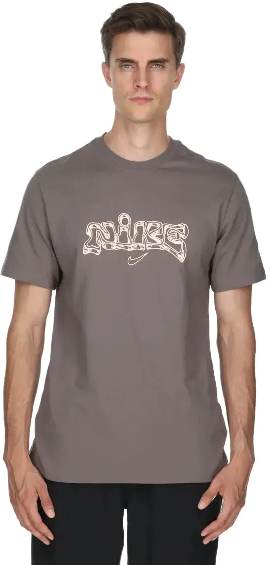 Nike Men's T-Shirt - Cave Stone/Washed Coral