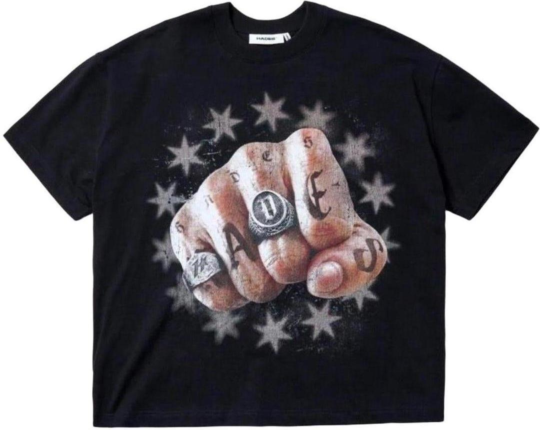 Hades Knuckle Ring Tshirt - Black
