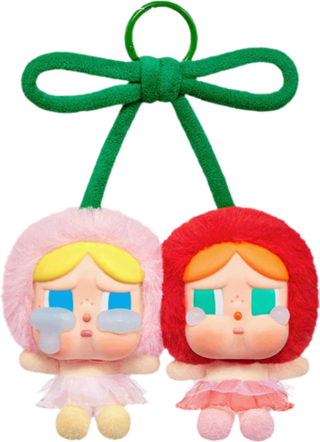 POP MART CRYBABY Crying For Love Series Plush Pendant Love You Cherry Much