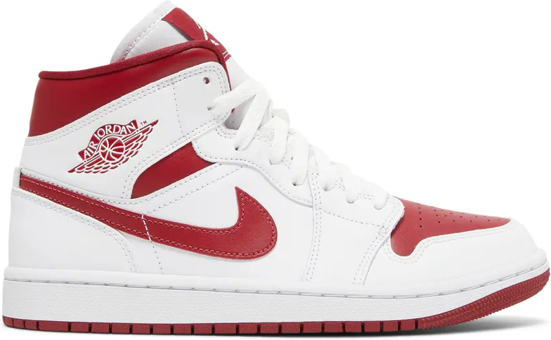 Wmns Air Jordan 1 Mid White Pomegranate