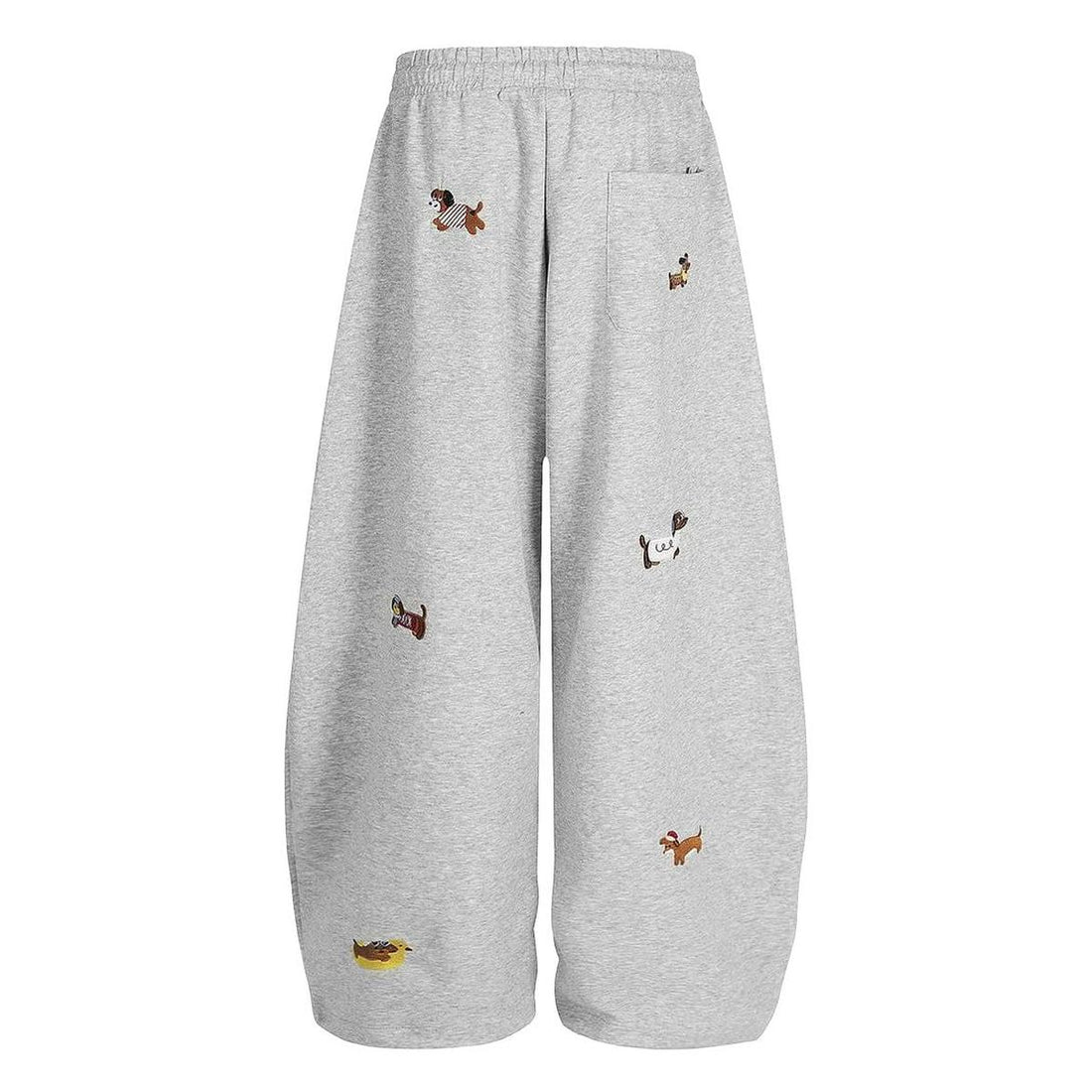 Aelfric Eden Embroidery Dog Baggy Barrel Sweatpants