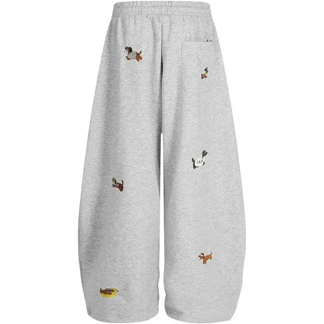 Aelfric Eden Embroidery Dog Baggy Barrel Sweatpants