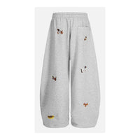Aelfric Eden Embroidery Dog Baggy Barrel Sweatpants