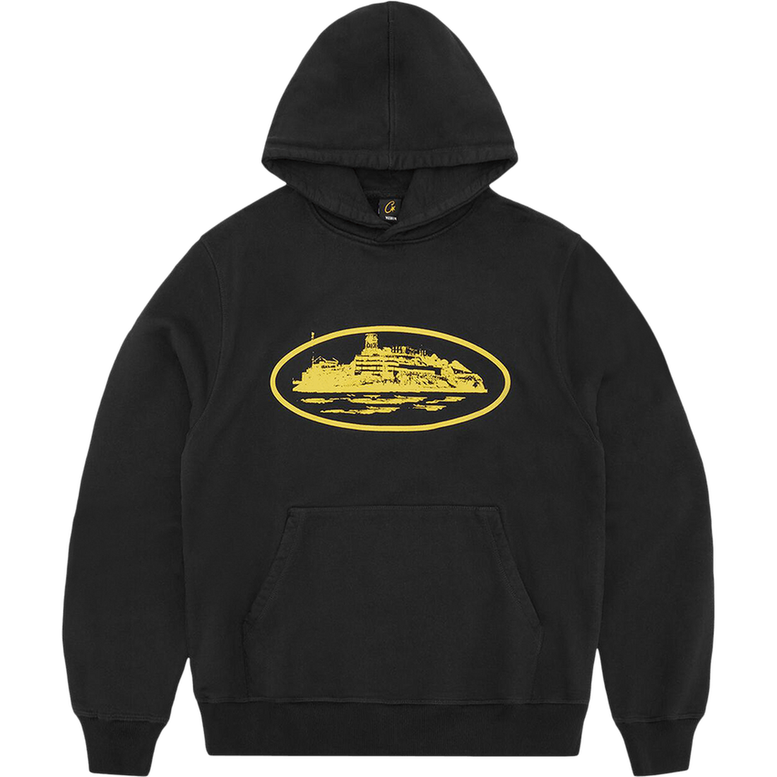 Corteiz Alcatraz Hoodie V2 'Black/Yellow'