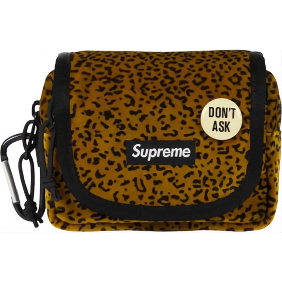 Supreme Velvet Mini Pouch 'Tan Leopard' (2025)