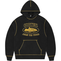 Corteiz Alcatraz Contrast Hoodie 'Black/Yellow'