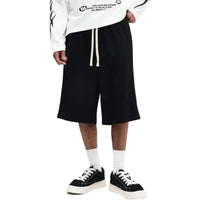sumwon oversized baggy shorts black