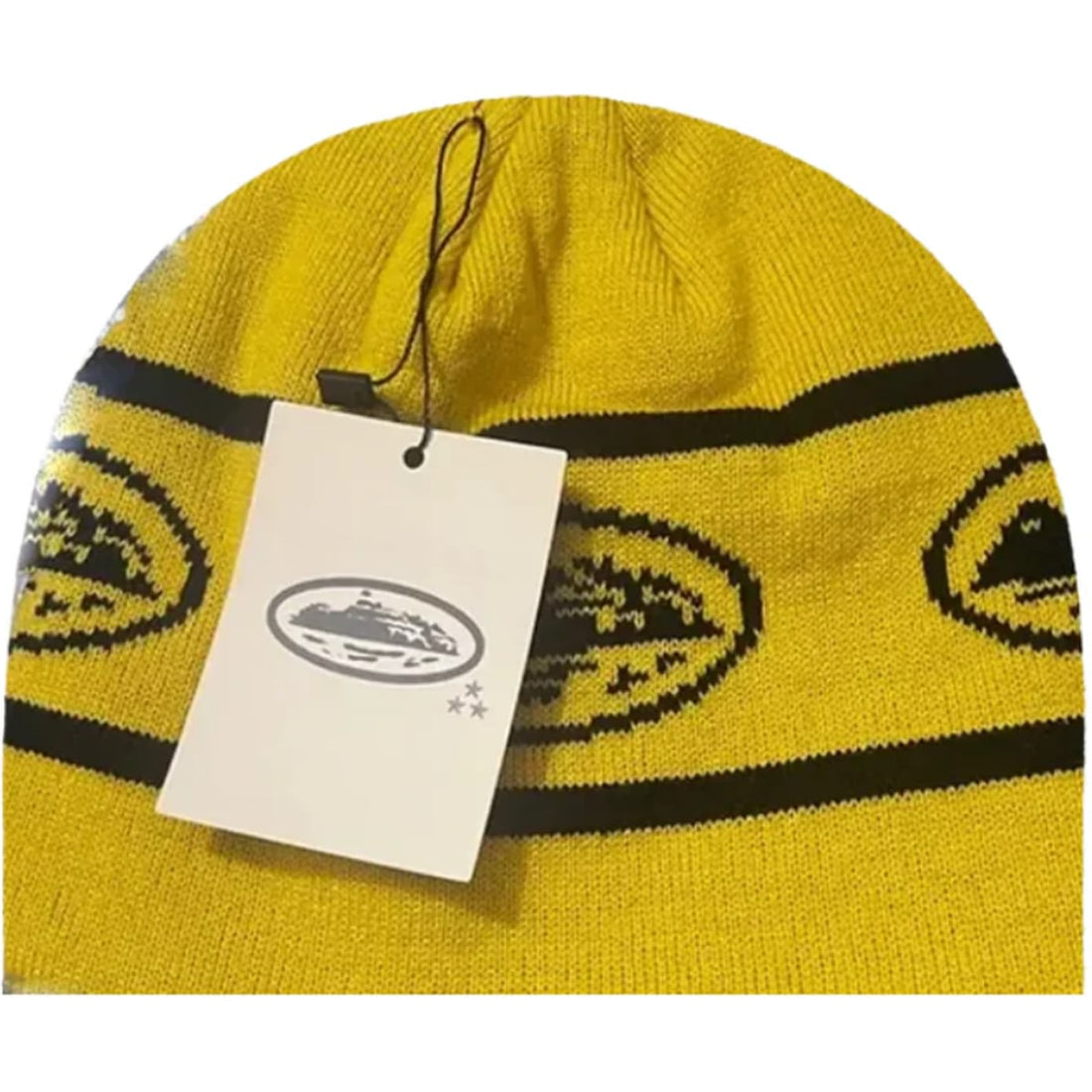 Corteiz Repeat Alcatraz Beanie Yellow/Black