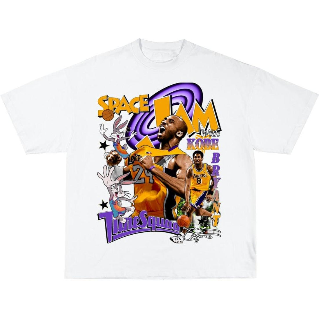 Space Jam White Bootleg Tshirt