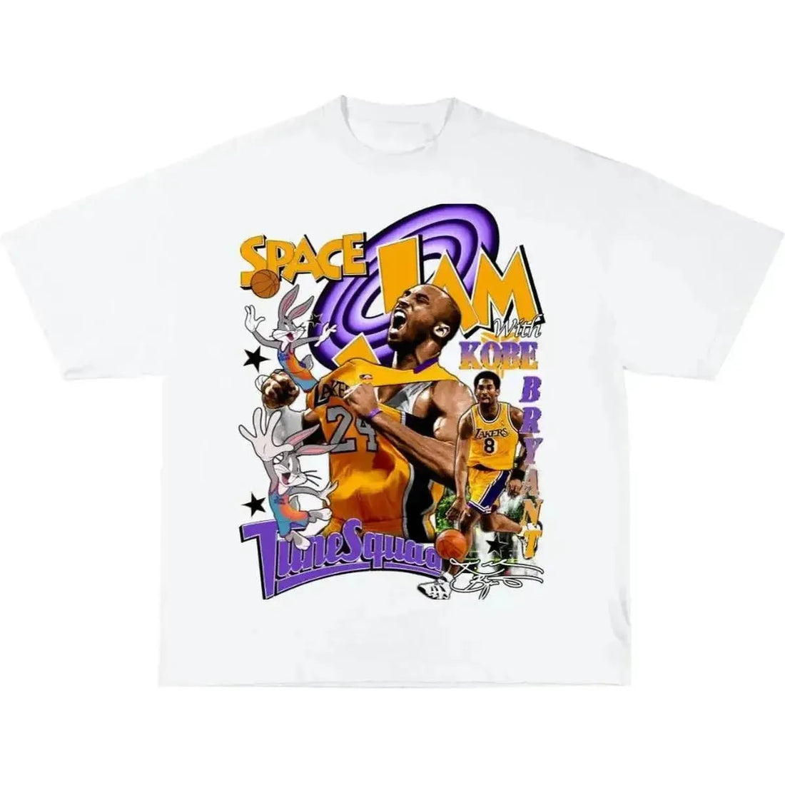 Space Jam White Bootleg Tshirt