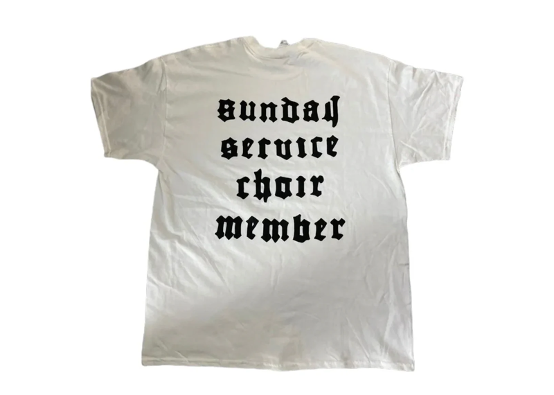 KANYE WEST SUNDAY SERVICE CHOIR MEMBER WHITE TEE