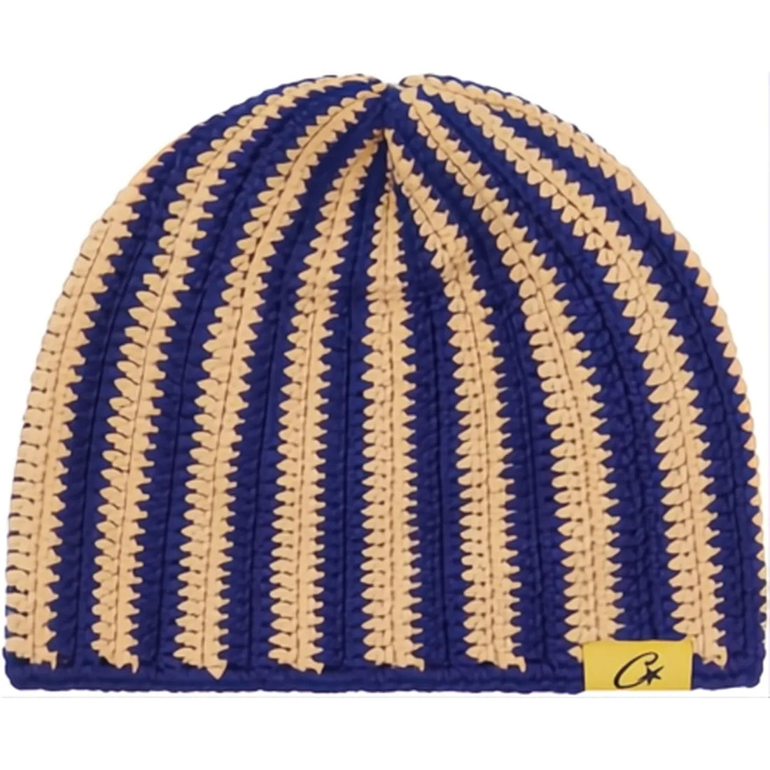 CORTEIZ BIG CROCHET BEANIE BLUE CREAM