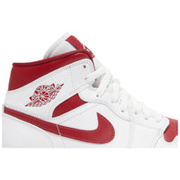 Jordan 1 Mid White Pomegranate (Women's)