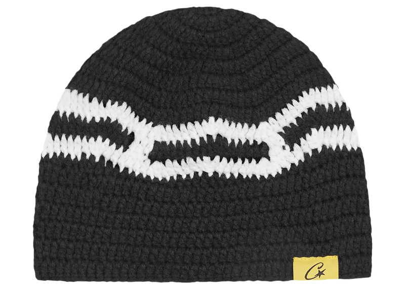 Corteiz Big Crochet Beanie Black