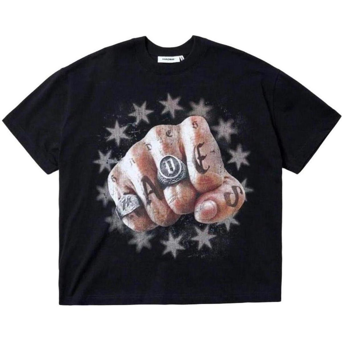Hades Knuckle Ring Tshirt - Black