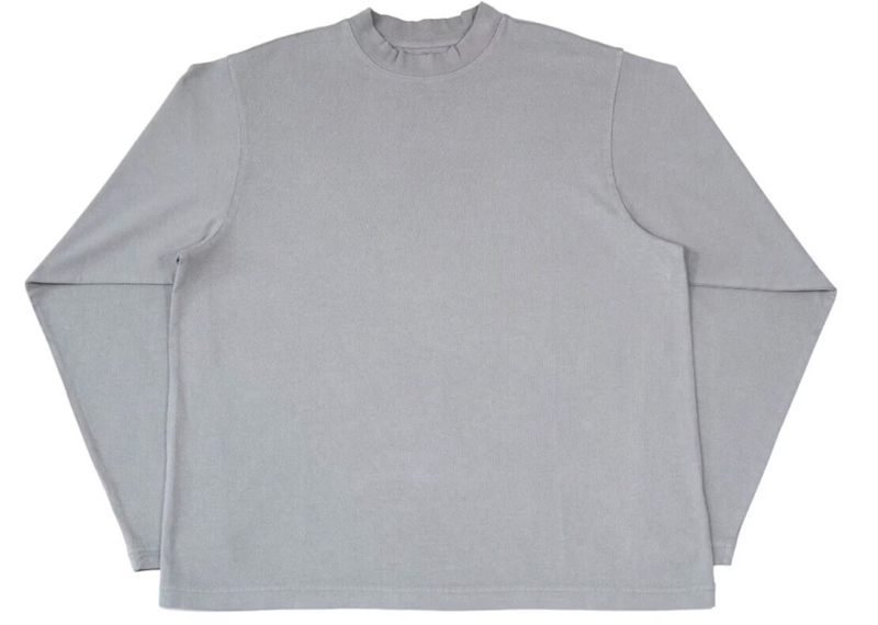Yeezy x Gap Long Sleeve T-shirt Light Grey Mens - SS22