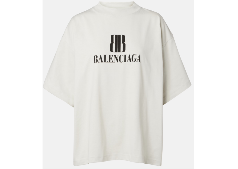 Balenciaga Nano BB tee White