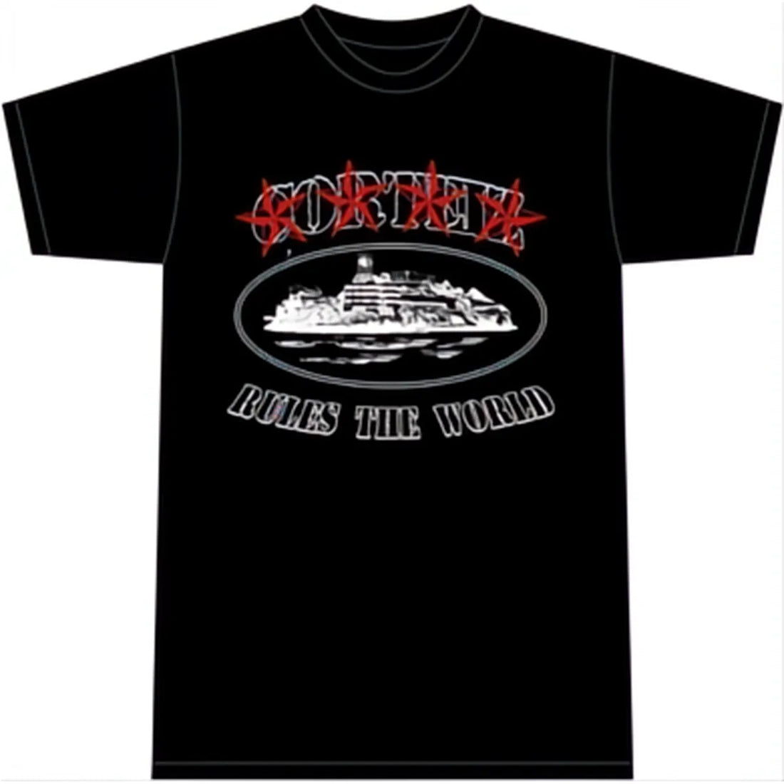 Corteiz 4Starz Alcatraz T-shirt Black SS22