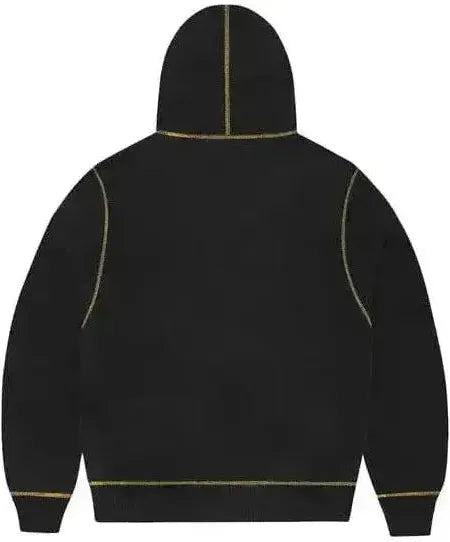 Corteiz Alcatraz Contrast Hoodie Black/Yellow