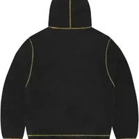 Corteiz Alcatraz Contrast Hoodie Black/Yellow