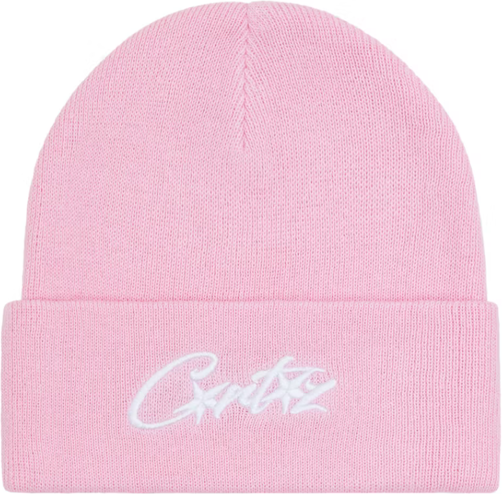 Corteiz Allstarz Folded Beanie Pink