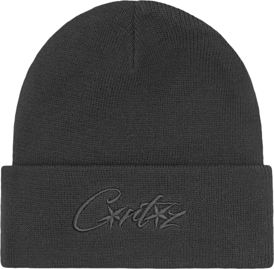 Corteiz Allstarz Folded Beanie Black