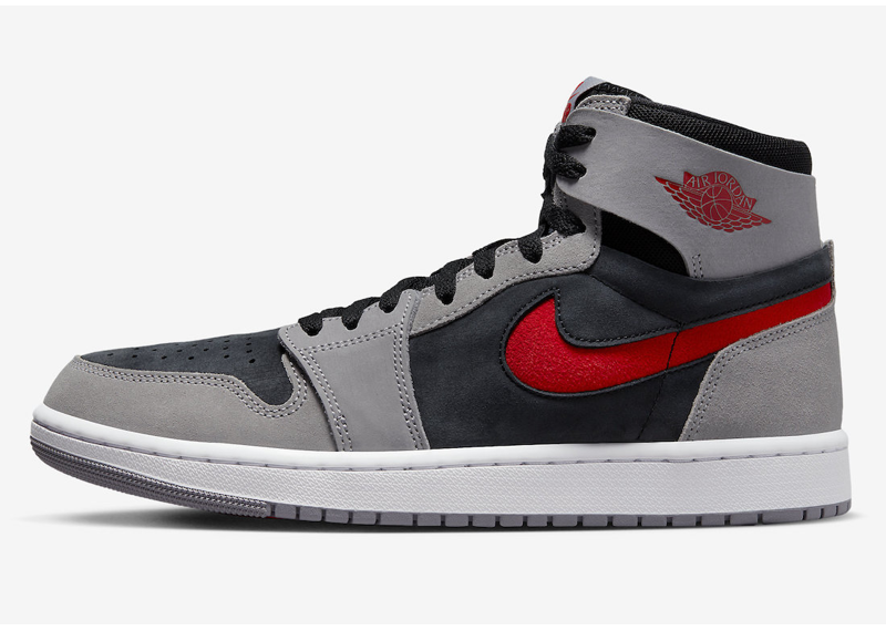 Air Jordan 1 High Zoom CMFT 2 Surfaces Cement Grey and Fire Red