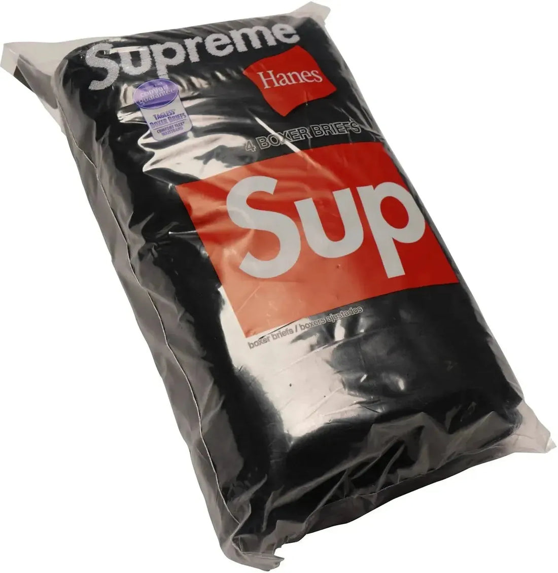 Supreme Hanes Boxer Briefs (4 Pack) Black