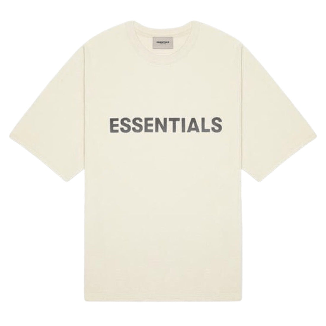 Fear of God Essentials Boxy T-Shirt Applique Logo Butter Cream