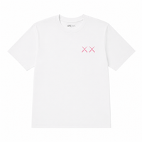 Kaws x Uniqlo UT Short Sleeve Graphic Tee White/Pink