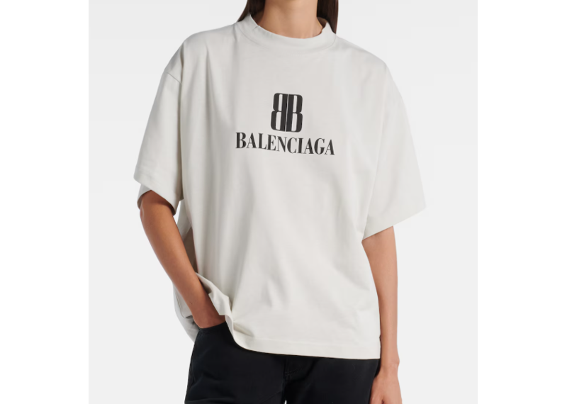 Balenciaga Nano BB tee White