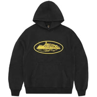 Corteiz Alcatraz Hoodie V2 'Black/Yellow'