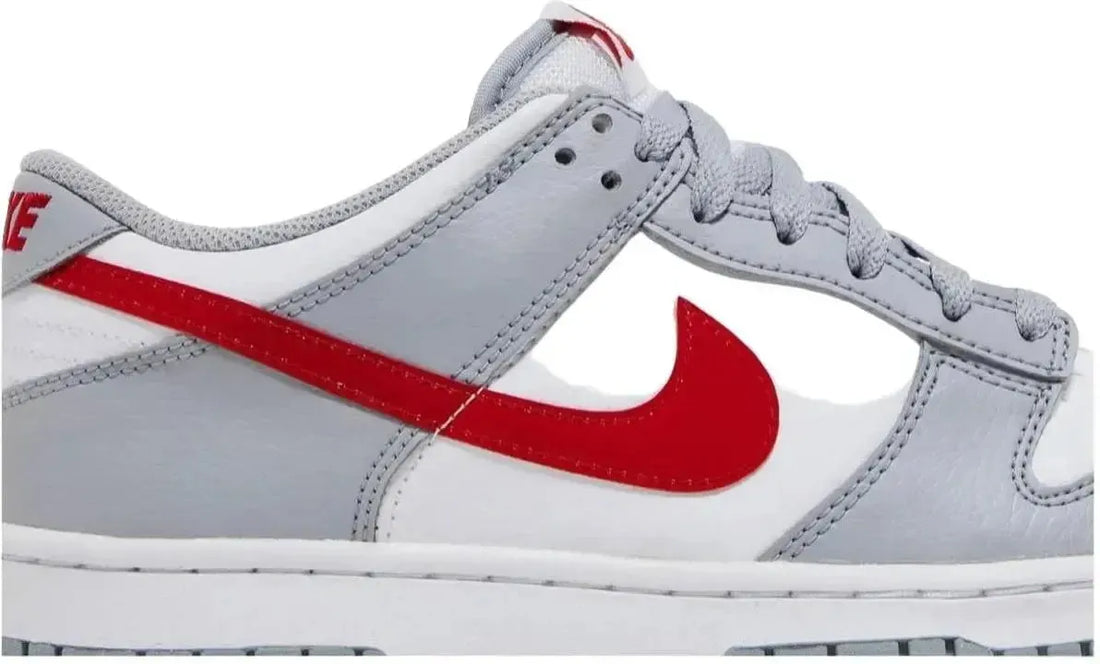 Nike Dunk Low White Wolf Grey University Red (GS)