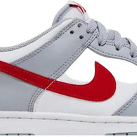 Nike Dunk Low White Wolf Grey University Red (GS)