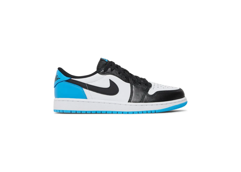 Jordan 1 Retro Low OG "Black Dark Powder Blue"
