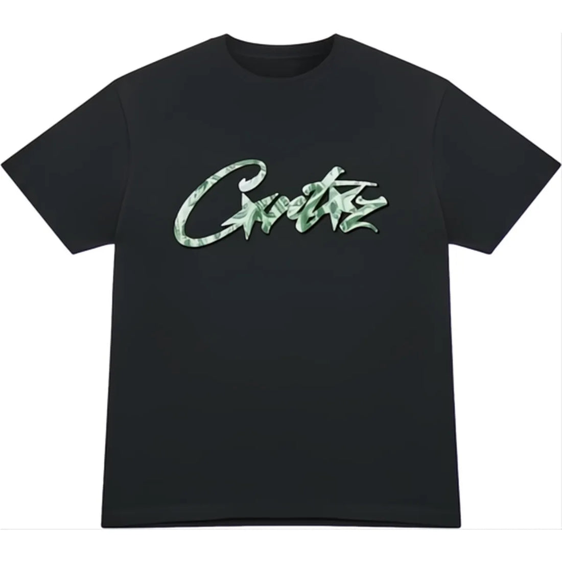 Corteiz Dollar Tee Black Men's - FW23
