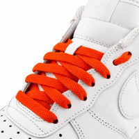 Bright Orange Flat Laces