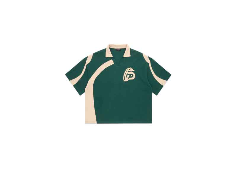 BOXY CROP POLO VINTAGE GREEN