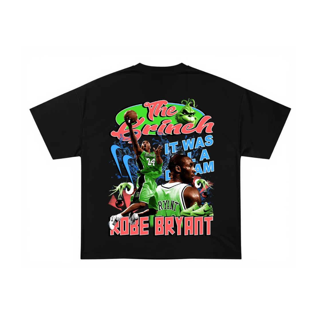 THE GRINCH X KOBE BOOTLEG BLACK TSHIRT